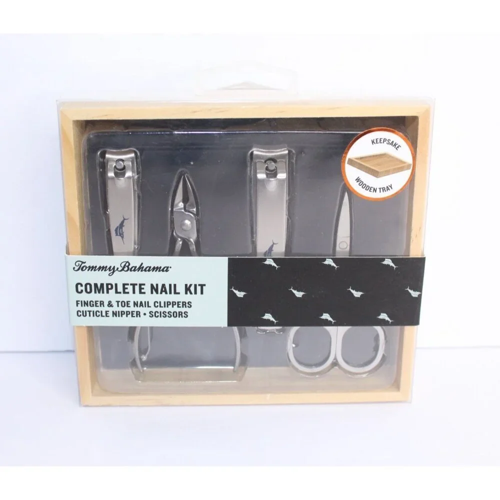 Tommy Bahama Manicure Nail Set‎ Nail Care Fingernail, Toe Clipper, Scissors New